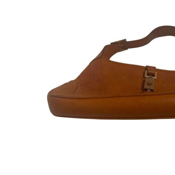 Gucci Tan Leather Jackie piston lock Shoulder Bag - Picture 4 of 14